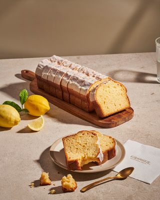 Slice lemon loaf
