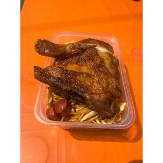 Spaghetti and Chicken Lap