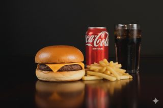 Ninin cheeseburger - menù