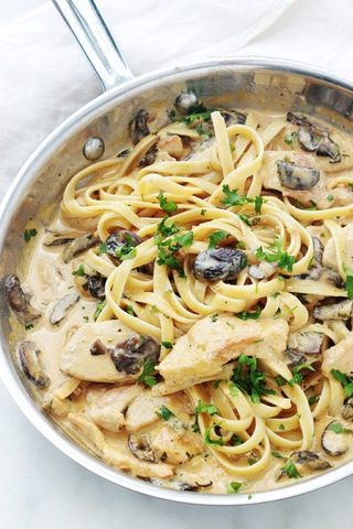 Pasta Poulet Champignons