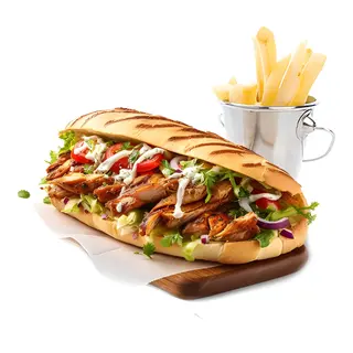 Panini Mixte Et Frite