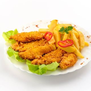 2portii crispy de pui + 2 porți de cartofi prăjiți 