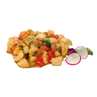 186. Pollo con mandorle 