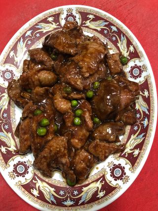 Ternera en salsa de ostras