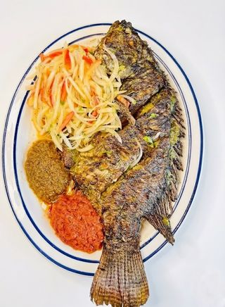 Carpe Braisée & Attiéké