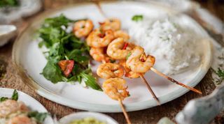 Gamberi in salsa piccante