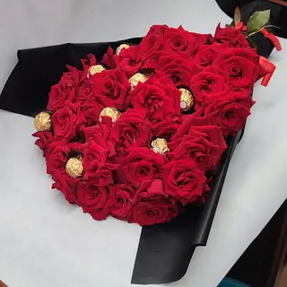 باقة ورد بشكولاطة
