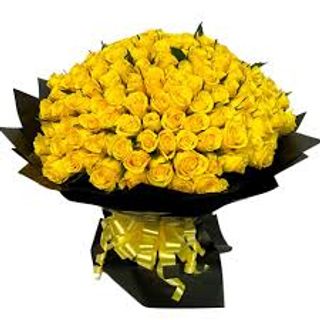 100 yellow roses