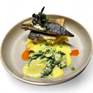 Филе мокрели в сливочном соусе 