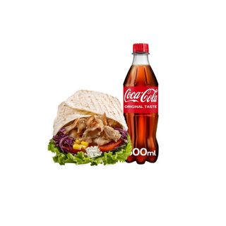 CHICKEN KEBAB TORTILJA - VELIKA + COCA-COLA 0.5L