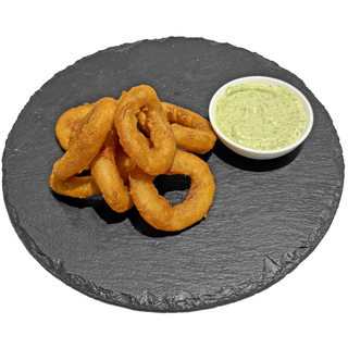 Кільця кальмара 8шт з часниковим соусом