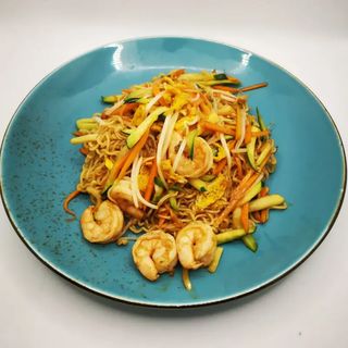 215 Ramen saltate con frutti di mare