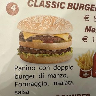 Classic burger menù