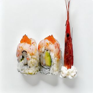 129 Amaebi roll 8 pezzi