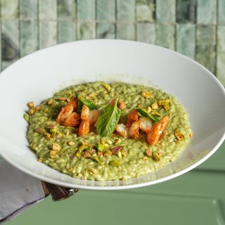 Risotto Pistacchio Gambas