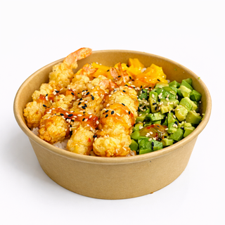 Poke Langostino En Tempura Y Salsa De Chili Dulce