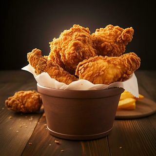 5 Pieces Crispy Chicken With Large Chips