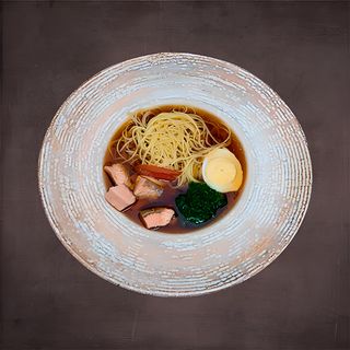 Рамен с лососем