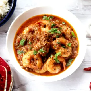 Prawn tawa masala