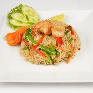Khao Pad Z Krewetkami