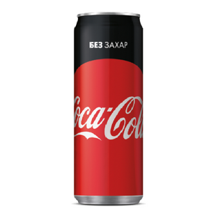 Кока Кола Кен без захар 0,33 мл.