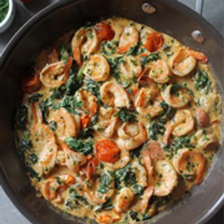 Épinards Aux Crevettes