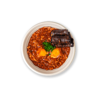 Шакшука с печен патладжан 