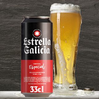 Cerveza Estrella Galicia 0,0 , lata 330 ml.