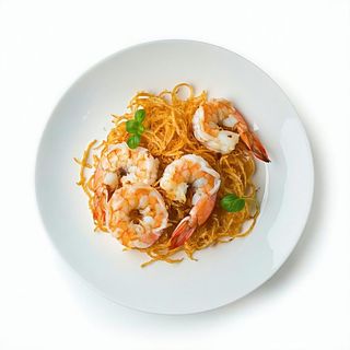 57. Gamberoni con kataifi fritti