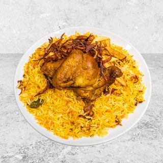 Chicken pilau + Kachumbari