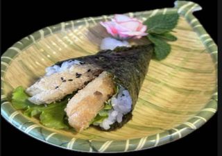 Camarão Frito Com Alface e Queijo