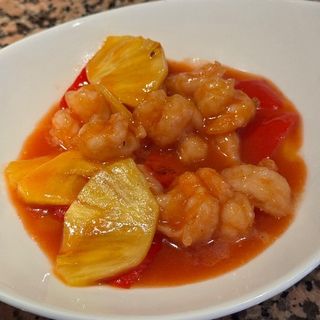 Gamberi in salsa agrodolce