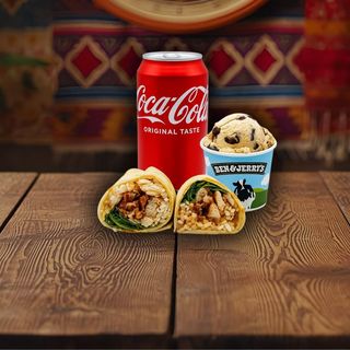 Menù burrito & Ben & Jerry's