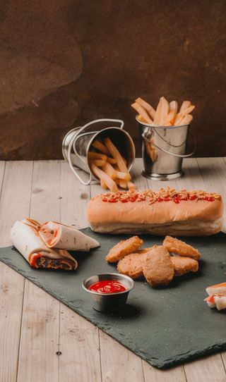 Menú Infantil De Hamburguesa