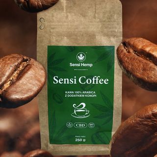SENSI COFFEE Kawa Mielona Konopna 250g