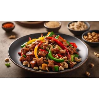 Dry Chilly Pork With Cashewnuts