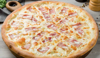 55. Pizza Carbonara