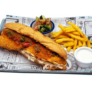 Baguette de Shawarma de Pescado