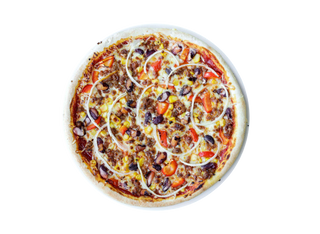 Pizza Especial Mexicana Con Carne Picada