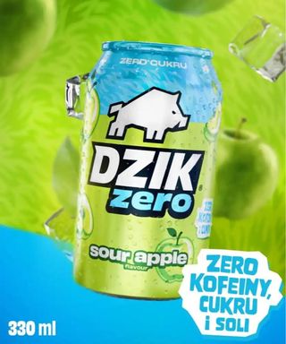 Dzik ZERO -- Sour Apple 330 ml