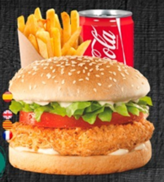 Menú Hamburguesa De Pollo