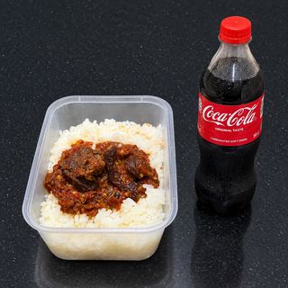Rice  and Beef + Drink Combo (20% Off)