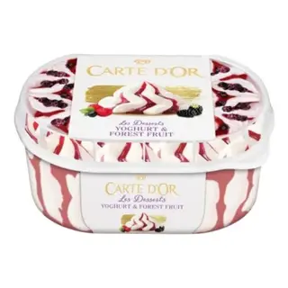 Helado de Yogur y Frutas del Bosque Carte D'Or Tarrina 1 L.