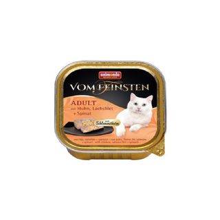 Animonda Vom Feinsten Kot Adult Kurczak, Łosoś, Szpinak Tacka 100g