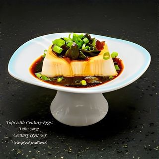 Ou conservat cu tofu 皮蛋豆腐