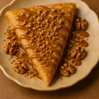 Crep Con Dulce De Leche Y Nueces