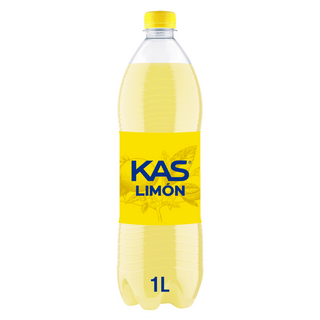 KAS Limón Refresco con gas sabor Limón Botella 1 Litro
