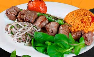 Kuzu sis kebap plato