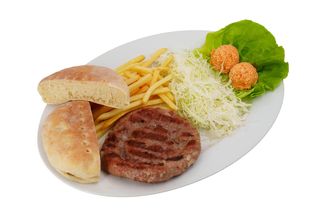 Obrok Pljeskavica sa lukom