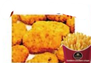 8 Chicken nuggets & chips